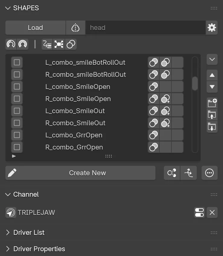 Multiple items in the Target List with different Combo relations.