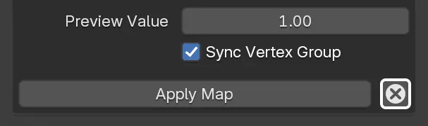 The button to cancel the Influence Map.